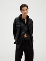 Chaqueta sin Mangas Mixed Puffer Negro Calvin Klein