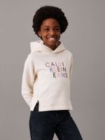 Polerón Niña Colour Logo Beige Calvin Klein