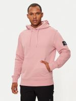 Polerón con Gorro Badge Rosado Calvin Klein