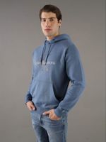 Polerón con Gorro Seasonal Monologo Azul Calvin Klein