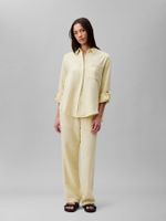 Pantalón Gasa Doble Elástica Amarillo Calvin Klein