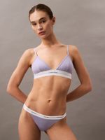 Bralette Cotton Modal Stretch Rib Morado Calvin Klein