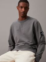 Polerón Badge Gris Calvin Klein