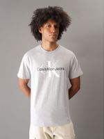 Polera Monogram Crew Gris Calvin Klein
