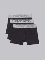 Pack 3 Bóxers Brief Steel Cotton Negro Calvin Klein