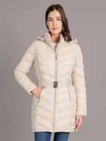 Parka Long Coat Beige Calvin Klein