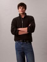 Polerón Polar con Media Cremallera Negro Calvin Klein