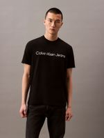Polera Regular con Logotipo Negro Calvin Klein