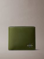 Billetera de Cuero Mono Logo Verde Calvin Klein
