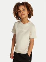Polera Niño Logo Beige Calvin Klein
