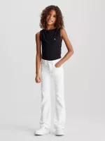 Jeans Niña Mid Rise Flared Blanco Calvin Klein