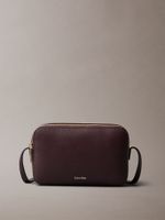 Bandolera Con Cierre De Cremallera Marrón Calvin Klein