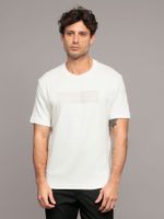 Polera con Bordado Texturizado Blanco Calvin Klein