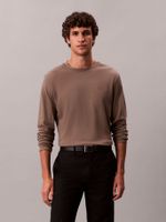 Polera de Algodón Supima Interlock Cafe Calvin Klein