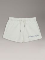 Short Niña Script Logo Blanco Calvin Klein