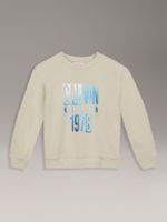 Polerón Niño Gradient Graphic Beige Calvin Klein