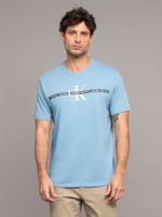 Polera con cinta repetitiva Celeste Calvin Klein