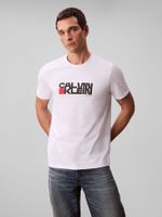 Polera con Estampado Gráfico Redbox Blanco Calvin Klein