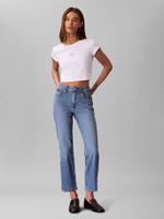 Jeans High Rise Straight Azul Calvin Klein