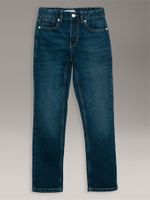 Jeans Niño Slim Straight Azul Calvin Klein