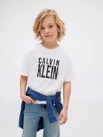 Polera Niño Bold Ckj Graphic Blanco Calvin Klein
