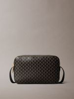 Bandolera Con Estampado De Monograma Negro Calvin Klein