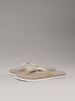 Sandalias Classic con Logo Beige Calvin Klein