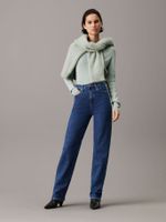 Jeans High Rise Straight Azul 1A4 Calvin Klein