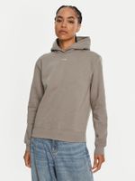 Poleron con Gorro Nano Logo Gris Calvin Klein