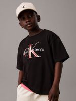 Polera Niño Ocean Swirl Mono Negro Calvin Klein