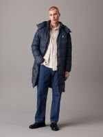 Parka Larga Essentials Down Azul Calvin Klein