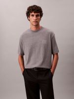 Polera con Parche de Emblema CK Gris Calvin Klein