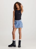 Falda Pantalón Niña Denim Azul Calvin Klein