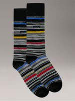 Calcetines Barcode Multi-Stripe Negro Calvin Klein