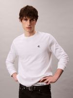 Polera con Monograma Blanco Calvin Klein