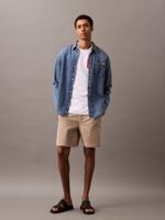 Short Slim de Algodón Beige Calvin Klein