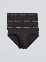Pack 3 Slips New Cotton Stretch 001 Negro Calvin Klein