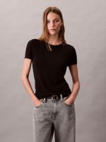 Blusa De Viscosa Negro Calvin Klein