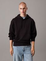 Polerón con gorro y logo Negro Calvin Klein