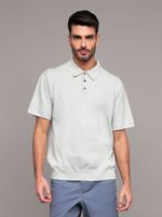 Sweater polo hallmark Gris Calvin Klein