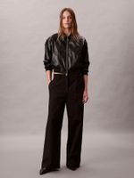 Pantalones Chino De Pierna Ancha Negro Calvin Klein