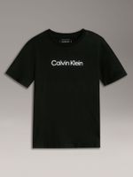 Polera Niño Logo Negro Calvin Klein