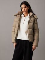 Parka Down Short Puffer Beige Calvin Klein