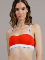 Bralette Strapless Modern Cotton Rojo Calvin Klein