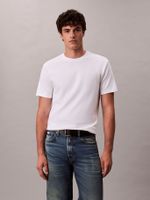 Polera de Algodón Interlock Blanco Calvin Klein