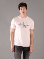 Polera Monogram Crew Rosado Calvin Klein