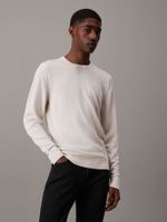 Sweater Superior Wool Crew Neck Blanco Calvin Klein