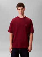 Polera con Parche de Emblema CK Burdeo Calvin Klein