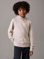 Polerón Niño con Gorro Shifted Beige Calvin Klein
