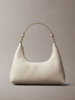 Cartera De Hombro Detalles Metálicos Beige Calvin Klein